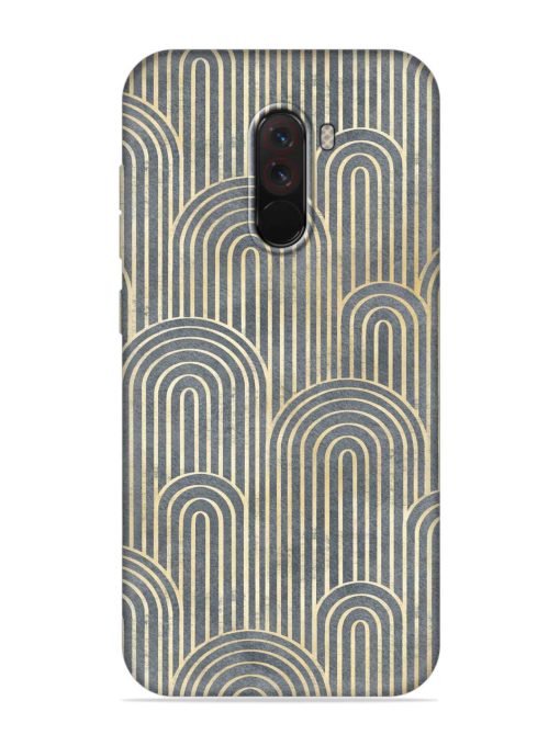 Art Deco Style Embossed Soft Silicone Case for Poco F1 Zapvi