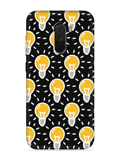 Light Bulb Seamless Embossed Soft Silicone Case for Poco F1 Zapvi