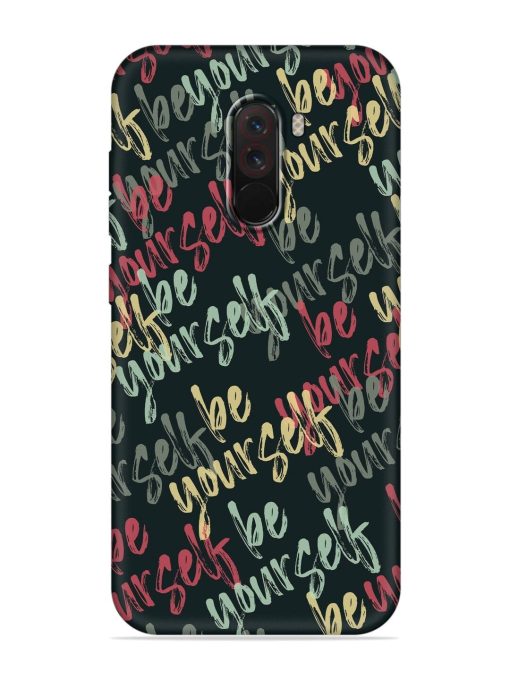 Yourself Seamless Embossed Soft Silicone Case for Poco F1