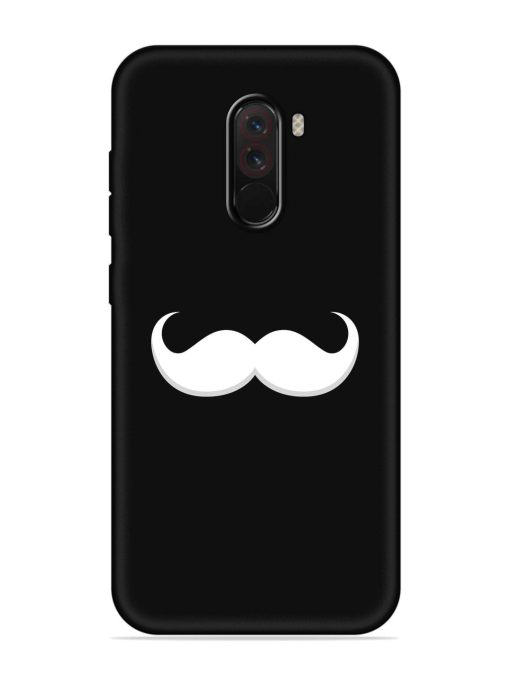 Mustache Vector Embossed Soft Silicone Case for Poco F1 Zapvi