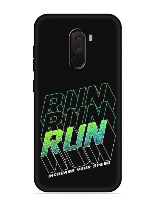 Run Embossed Soft Silicone Case for Poco F1