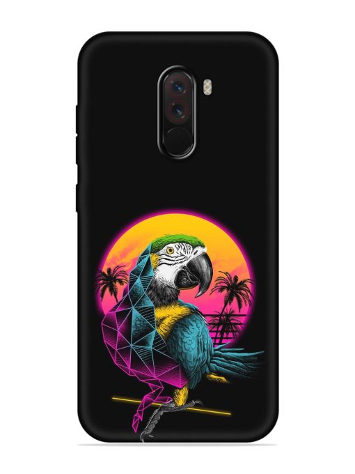 Rad Parrot Embossed Soft Silicone Case for Poco F1 Zapvi