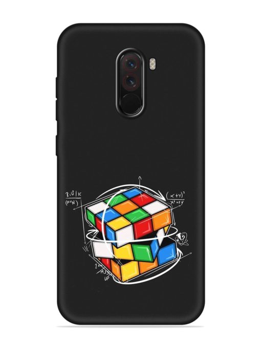 Cubik Vector Embossed Soft Silicone Case for Poco F1 Zapvi