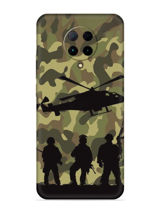 Army Heros Embossed Soft Silicone Case for Poco F2 Pro Zapvi