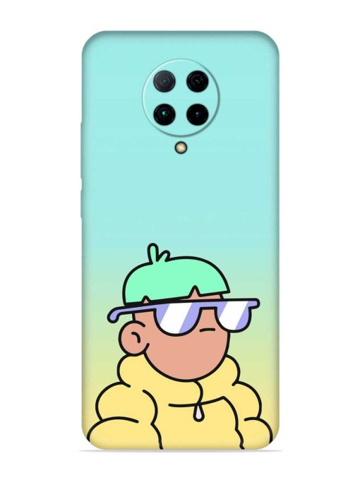 Doodles Cool Character Embossed Soft Silicone Case for Poco F2 Pro Zapvi