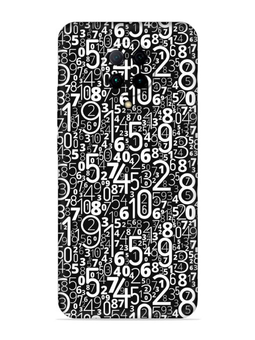 Many Numbers Different Embossed Soft Silicone Case for Poco F2 Pro Zapvi