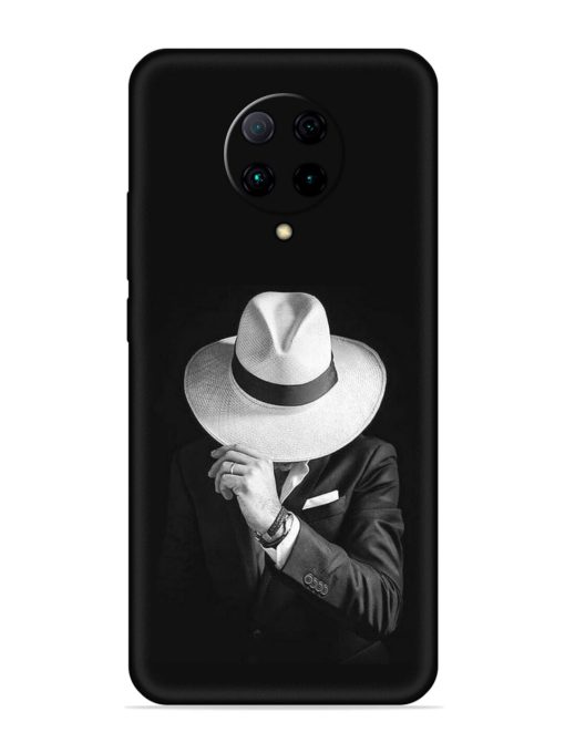 Men Under Hat Embossed Soft Silicone Case for Poco F2 Pro Zapvi