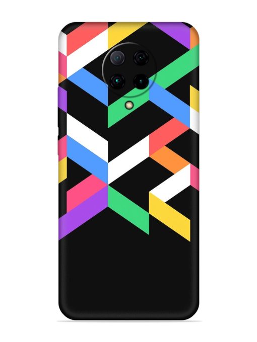 Colorshape Abstarct Embossed Soft Silicone Case for Poco F2 Pro