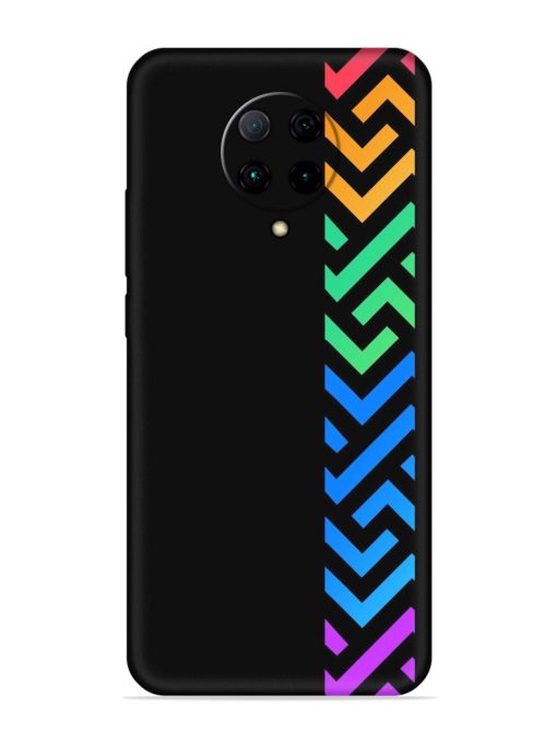 Colorshape Stripes Embossed Soft Silicone Case for Poco F2 Pro