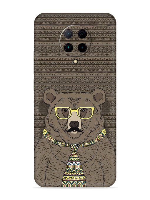 Grizzly Bear Embossed Soft Silicone Case for Poco F2 Pro Zapvi