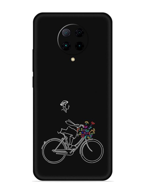 Minimalist Cycle Art Embossed Soft Silicone Case for Poco F2 Pro Zapvi