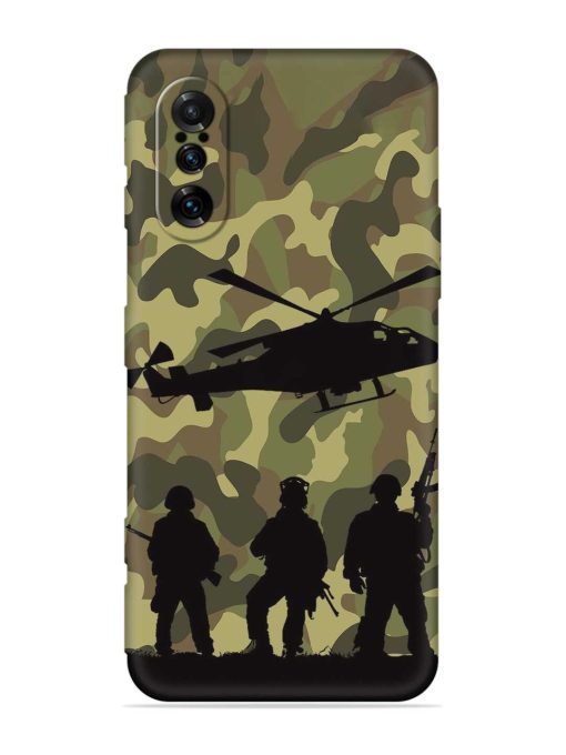 Army Heros Embossed Soft Silicone Case for Poco F3 Gt (5G)