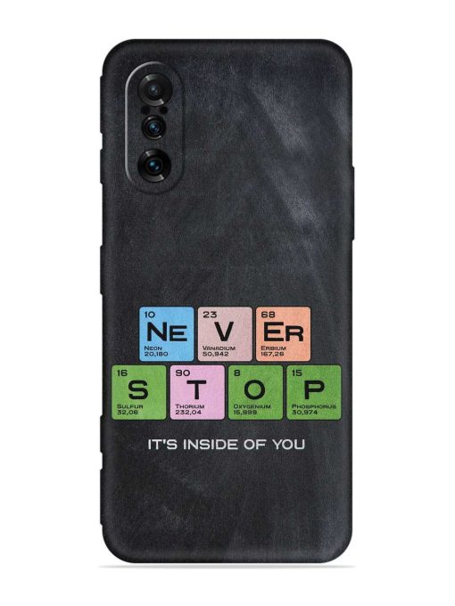 Never Stop It'S Inside Of You Embossed Soft Silicone Case for Poco F3 Gt (5G) Zapvi