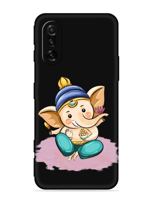 Bal Ganesh Vector Art Embossed Soft Silicone Case for Poco F3 Gt (5G) Zapvi