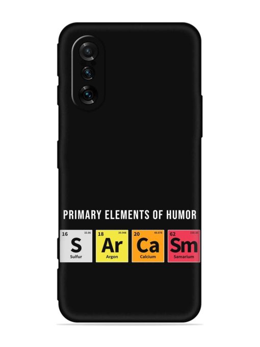 Primary Elements Humor Embossed Soft Silicone Case for Poco F3 Gt (5G)