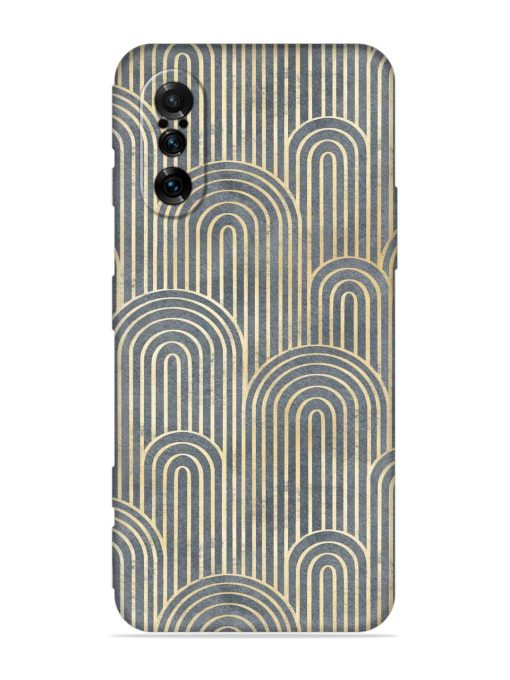 Art Deco Style Embossed Soft Silicone Case for Poco F3 Gt (5G) Zapvi