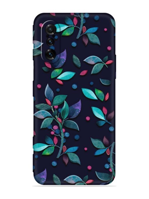 Decorative Watercolor Flower Embossed Soft Silicone Case for Poco F3 Gt (5G) Zapvi