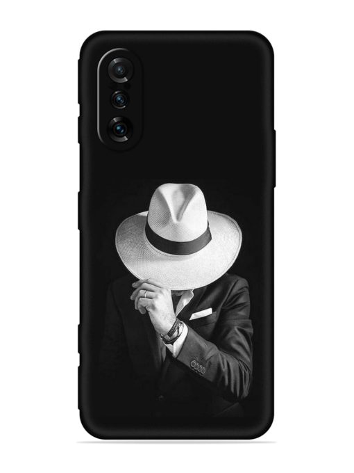 Men Under Hat Embossed Soft Silicone Case for Poco F3 Gt (5G) Zapvi