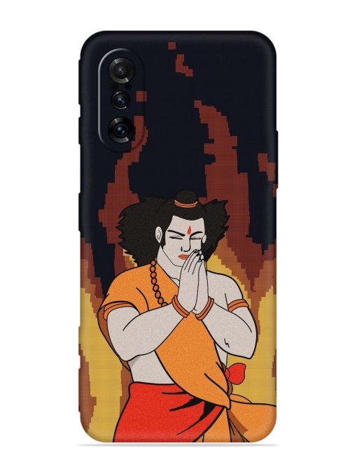 Shree Ram Vector Embossed Soft Silicone Case for Poco F3 Gt (5G)