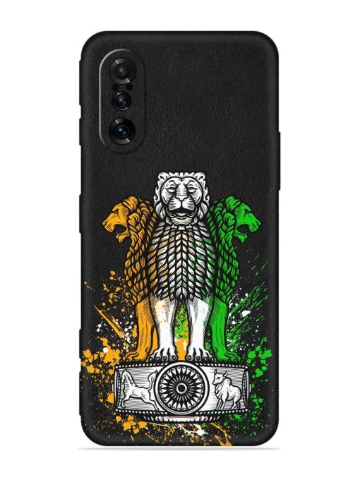 Pillars Of Ashoka Embossed Soft Silicone Case for Poco F3 Gt (5G) Zapvi