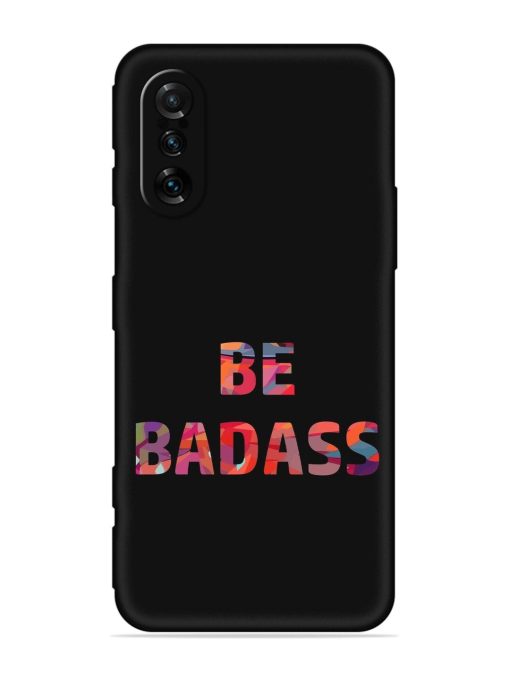 Be Badass Embossed Soft Silicone Case for Poco F3 Gt (5G) Zapvi