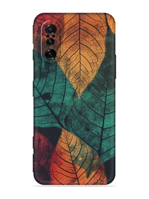 Leaves Artwork Embossed Soft Silicone Case for Poco F3 Gt (5G) Zapvi