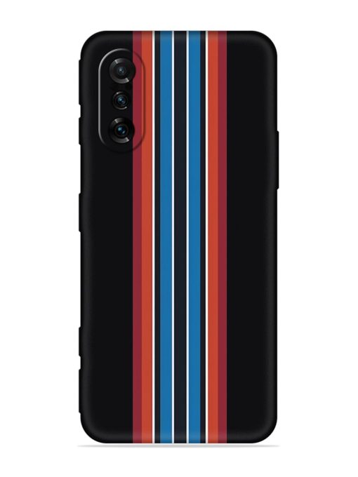 Vertical Strips Embossed Soft Silicone Case for Poco F3 Gt (5G) Zapvi