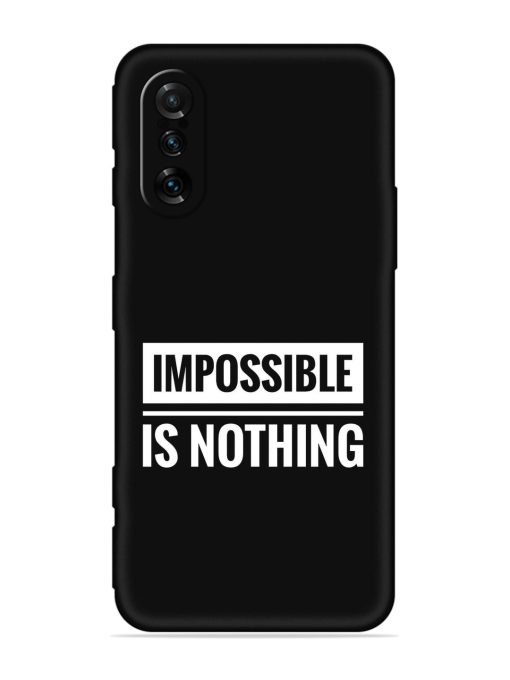 Impossible Is Nothing Embossed Soft Silicone Case for Poco F3 Gt (5G) Zapvi