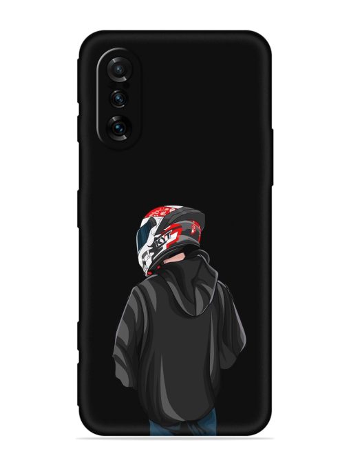 Motorcycle Rider Embossed Soft Silicone Case for Poco F3 Gt (5G) Zapvi