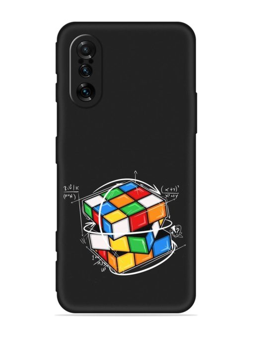 Cubik Vector Embossed Soft Silicone Case for Poco F3 Gt (5G) Zapvi