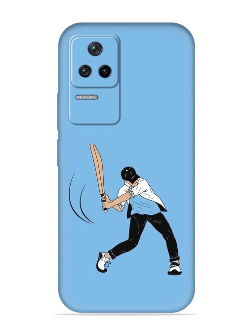 Cricket Gully Boy Embossed Soft Silicone Case for Poco F4 (5G) Zapvi