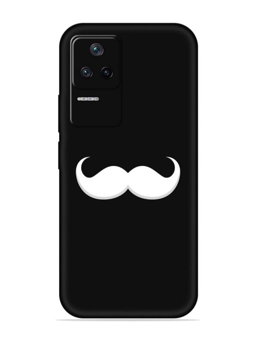 Mustache Vector Embossed Soft Silicone Case for Poco F4 (5G) Zapvi