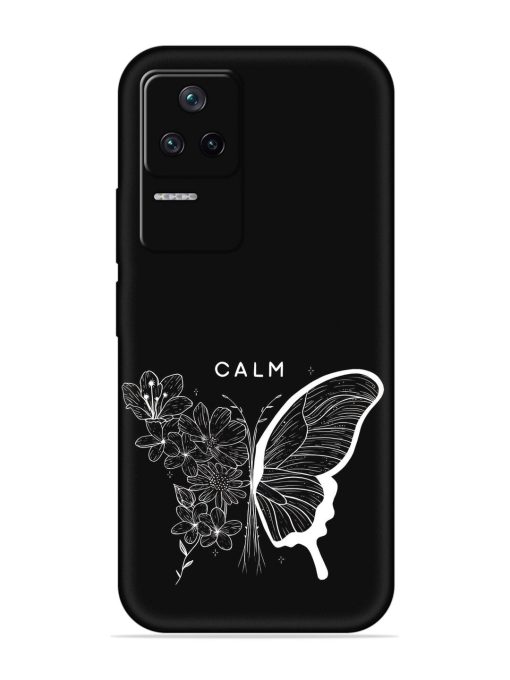 Calm Embossed Soft Silicone Case for Poco F4 (5G) Zapvi