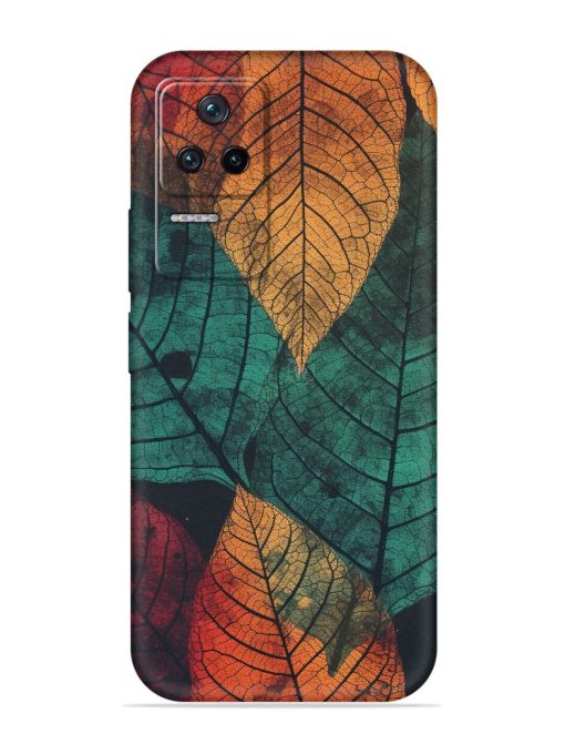 Leaves Artwork Embossed Soft Silicone Case for Poco F4 (5G)