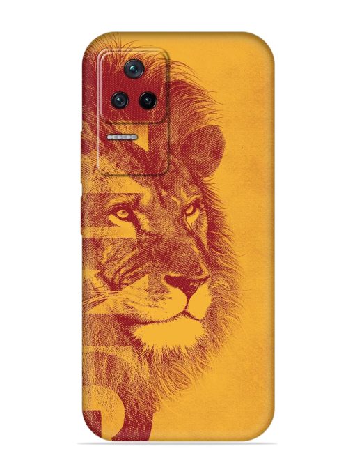 Gold Lion Crown Art Embossed Soft Silicone Case for Poco F4 (5G) Zapvi