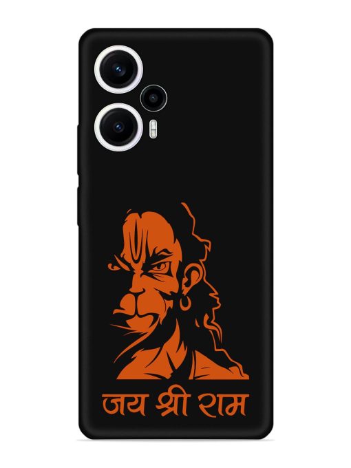 Angry Hanuman Embossed Soft Silicone Case for Poco F5 (5G) Zapvi