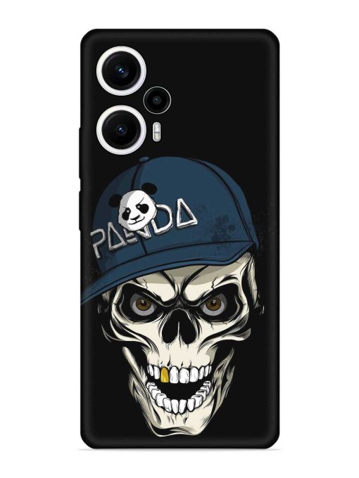 Panda Skull Embossed Soft Silicone Case for Poco F5 (5G) Zapvi