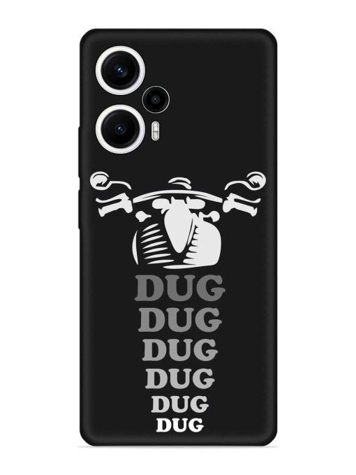 Dug Dug Dug Embossed Soft Silicone Case for Poco F5 (5G) Zapvi