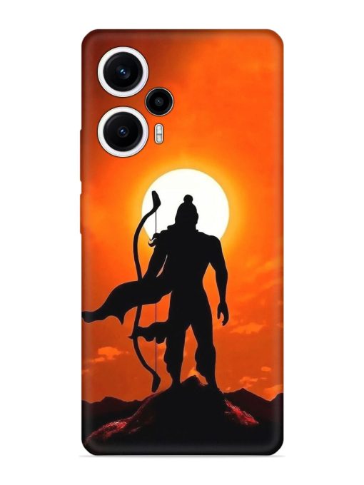 Shree Ram Embossed Soft Silicone Case for Poco F5 (5G)