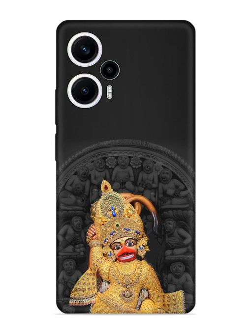 Indian Gold Hanuman Embossed Soft Silicone Case for Poco F5 (5G) Zapvi