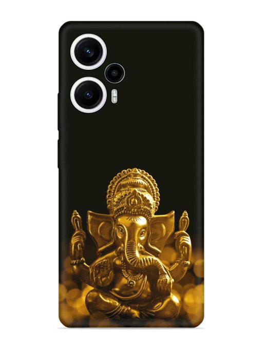 Lord Ganesha Indian Festival Embossed Soft Silicone Case for Poco F5 (5G) Zapvi