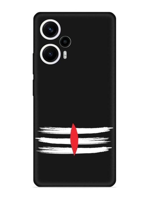 Mahadev Tilak Vector Embossed Soft Silicone Case for Poco F5 (5G)