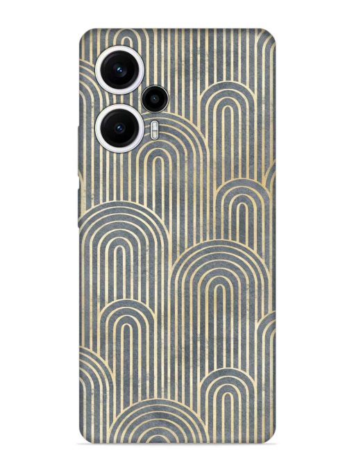 Art Deco Style Embossed Soft Silicone Case for Poco F5 (5G) Zapvi