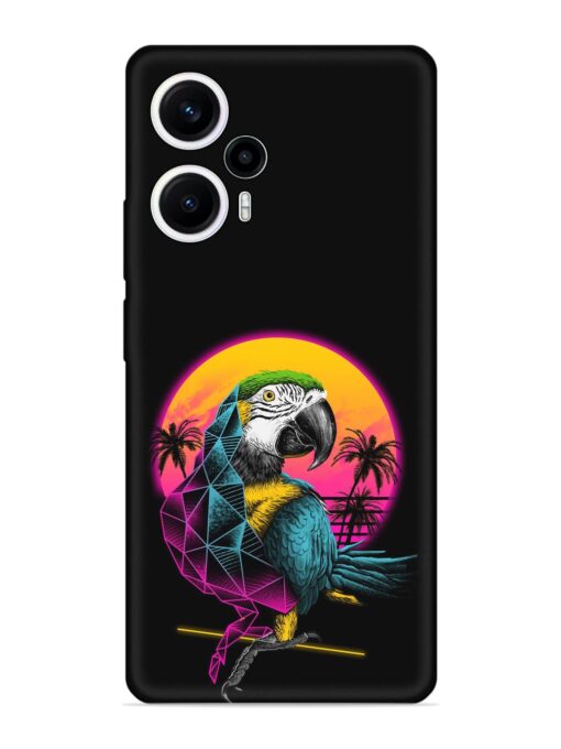 Rad Parrot Embossed Soft Silicone Case for Poco F5 (5G) Zapvi