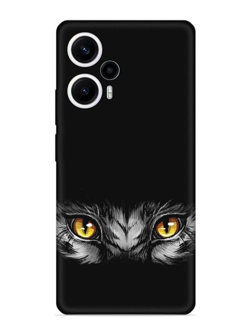 Scary Eye Embossed Soft Silicone Case for Poco F5 (5G) Zapvi