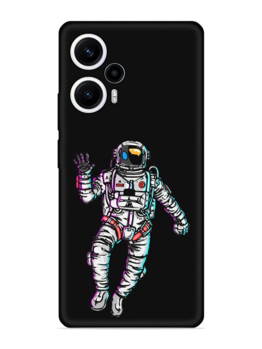 Spaceman Embossed Soft Silicone Case for Poco F5 (5G) Zapvi