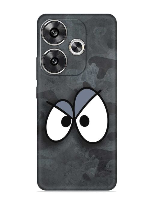 Big Eyes Night Mode Embossed Soft Silicone Case for Poco F6 (5G)