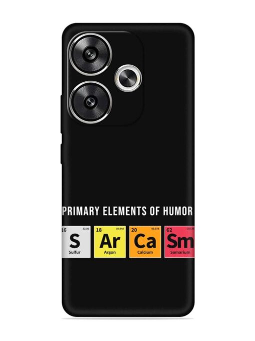 Primary Elements Humor Embossed Soft Silicone Case for Poco F6 (5G)