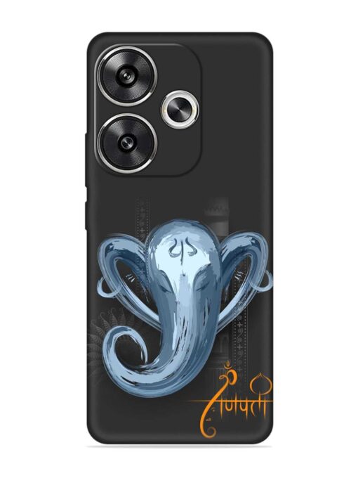 Illustration Lord Ganpati Embossed Soft Silicone Case for Poco F6 (5G) Zapvi