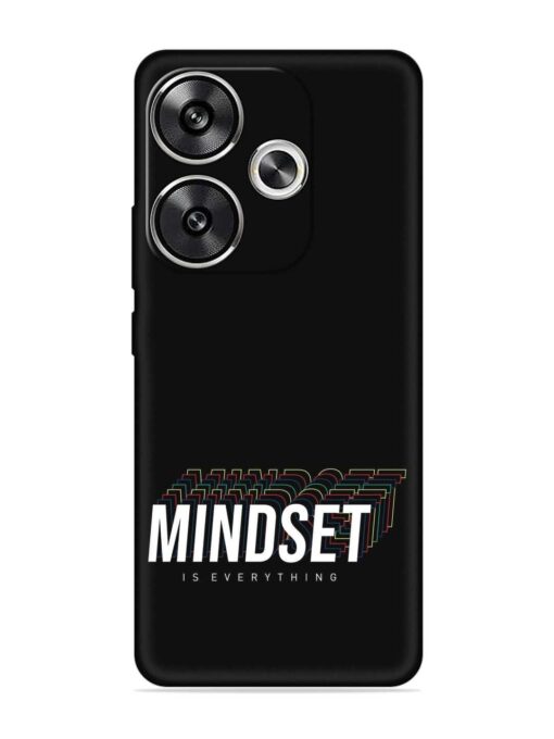 Mindset Everything Slogan Embossed Soft Silicone Case for Poco F6 (5G) Zapvi